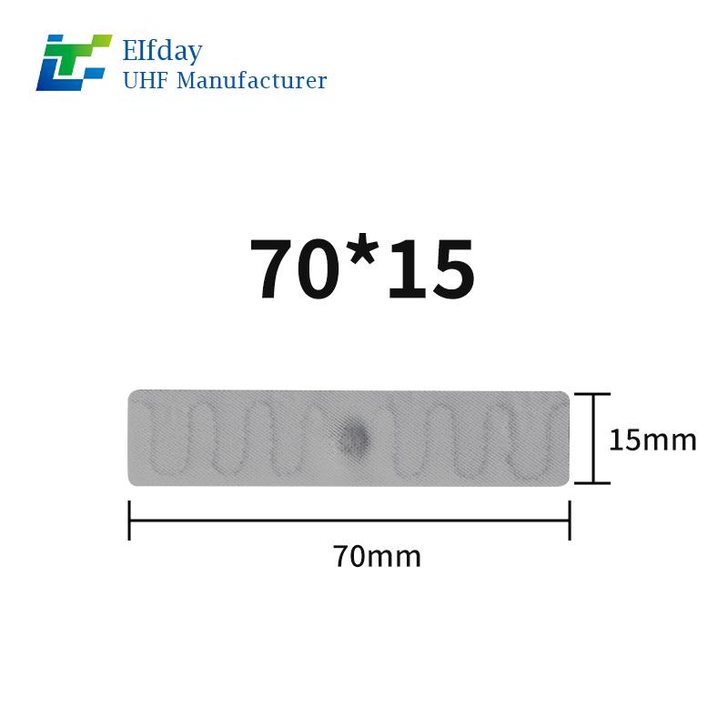 70*15mm U8chip Delicate Silicone RFID Nylon Ribbon Gentle Wash Track Luxury Textile Movement